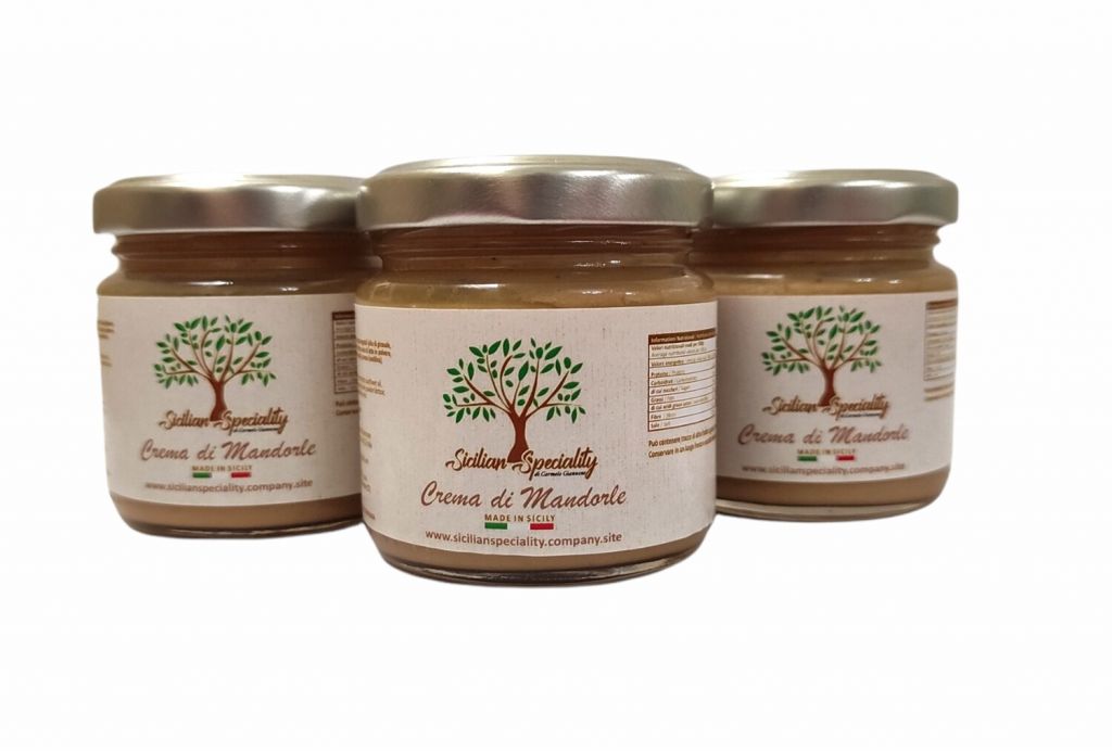 Crema di Mandorle di Sicilia nr.3 vasetti da 90 gr