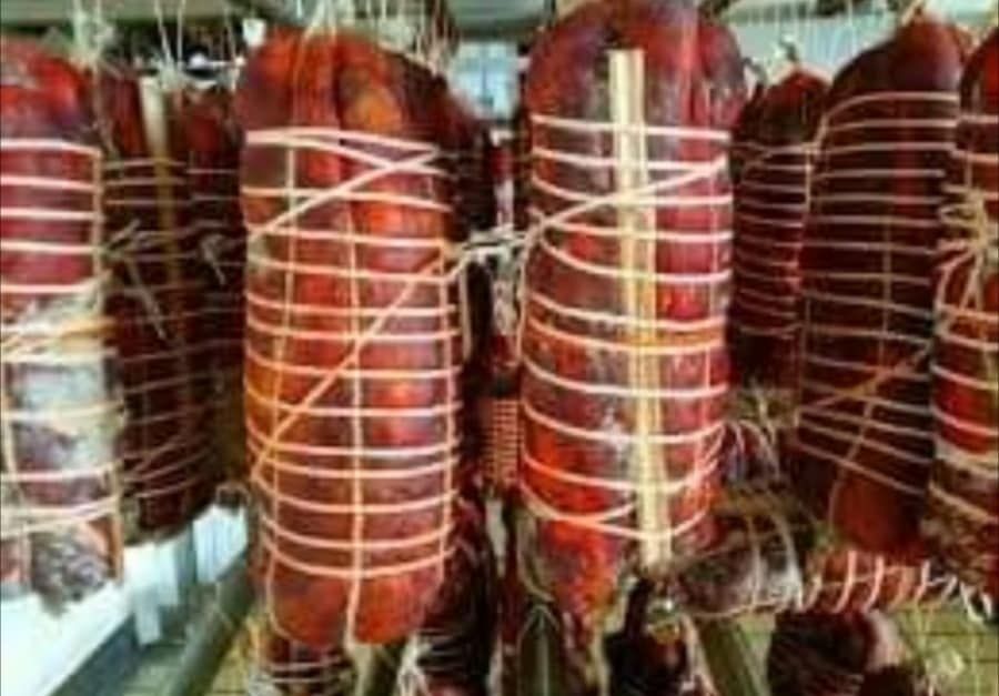 Salumi importati dalla calabria
