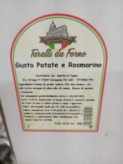Taralli Patate e Rosmarino - 400g